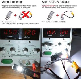 img 1 attached to KATUR 2 шт. 50 Вт 8 Ом LED-сопротивления для 3157, 3047, 3057, 3457, 3155: устранение быстрого гипермолниики светодиодной лампочки, мигание поворотного сигнала, ошибка света номерного знака.