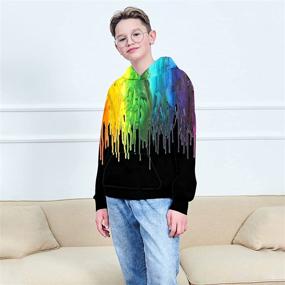 img 1 attached to 👕 Hoodies Sweatshirts Toddler Pullover Pockets: Stylish Boys' Fashion Clothing