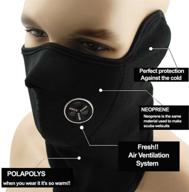 versatile winter outdoor windproof neoprene thermal half face mask - ideal for snowboard, ski, motorcycle, cycling, hiking & more logo