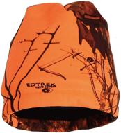 edtrek reversible acrylic fleece beanie hat - high performance cold weather camo knit hats logo