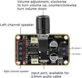 img 2 attached to 🔊 Acxico 1Pcs PAM8406 Digital Class D Amplifier Board: 5W+5W Dual Channel Stereo Audio Module for DIY Speaker Sound System