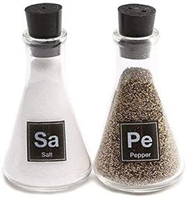 img 1 attached to 🧪 Wink Science Flask Salt & Pepper Shakers