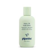 👶 pipette baby oil: nurture & moisturize baby skin with vitamin e, fragrance-free formula & renewable plant-derived squalane, ideal for sensitive & dry skin - 4.5 fl oz logo