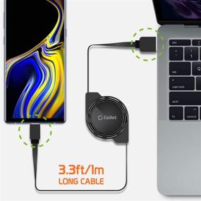 img 3 attached to 🔌 2-Pack Cellet Retractable Charging Cable for Samsung Galaxy, Google Pixel, Motorola Moto, and More: USB-A to USB-C Charge Cord