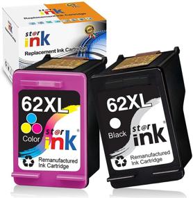 img 4 attached to 🖨️ 62XL 2 Pack Black Remanufactured Cartridge Replacement