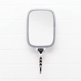 img 1 attached to 🪞 OXO Good Grips Fogless Mirror with Strong Suction - 3&#34; L x 7.2&#34; W x 13.2&#34; H