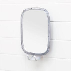 img 4 attached to 🪞 OXO Good Grips Fogless Mirror with Strong Suction - 3&#34; L x 7.2&#34; W x 13.2&#34; H