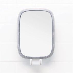 img 3 attached to 🪞 OXO Good Grips Fogless Mirror with Strong Suction - 3&#34; L x 7.2&#34; W x 13.2&#34; H