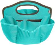 the ultimate find it supply caddy: canvas, 🎒 6 pockets, 6 compartments, 10 storage loops - teal (ft07202) logo