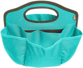img 4 attached to The Ultimate Find It Supply Caddy: Canvas, 🎒 6 Pockets, 6 Compartments, 10 Storage Loops - Teal (FT07202)
