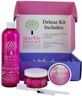 💎 sparkle bright all-natural jewelry cleaner kit - deluxe gift box, ultrasonics - clean gold, silver, diamonds, fine & fashion jewelry logo