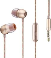 i2 champagne earbuds headphone gold logo