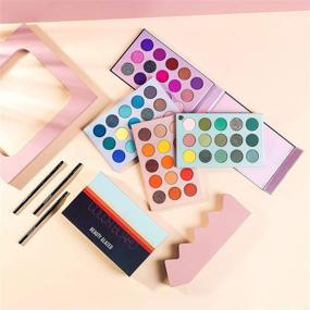 img 3 attached to 💫 Vibrant Shimmer Eyeshadow Palettes: Blending Pigmented Shades for Mesmerizing Looks
