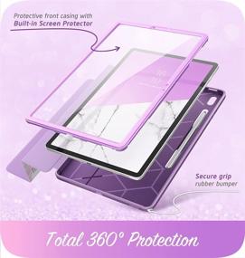 img 1 attached to 📱 i-Blason Cosmo Case for Samsung Galaxy Tab S7 FE 12.4" 2021 Release – Full-Body Trifold with Built-in Screen Protector, Auto Sleep/Wake, Pencil Holder - Ameth