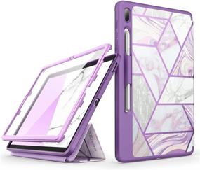 img 4 attached to 📱 i-Blason Cosmo Case for Samsung Galaxy Tab S7 FE 12.4" 2021 Release – Full-Body Trifold with Built-in Screen Protector, Auto Sleep/Wake, Pencil Holder - Ameth