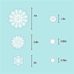 img 2 attached to ❄️ 232 белых рождественских снежинок на окне - декорации для Рождества - зимние украшения для окна - нашлепки