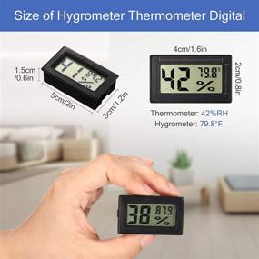 img 3 attached to 🌡️ Mini Hygrometer Thermometer: Digital LCD Display for Indoor Humidity Monitoring - Ideal for Greenhouse, Garden, Cellar, Fridge (16)