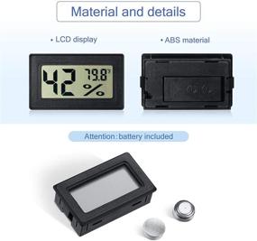 img 2 attached to 🌡️ Mini Hygrometer Thermometer: Digital LCD Display for Indoor Humidity Monitoring - Ideal for Greenhouse, Garden, Cellar, Fridge (16)