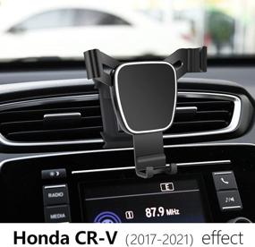 img 3 attached to Premium LUNQIN Car Phone Holder for 2017-2021 Honda CR-V CRV SUV: Reliable Mobile Cell Phone Mount & Interior Decoration