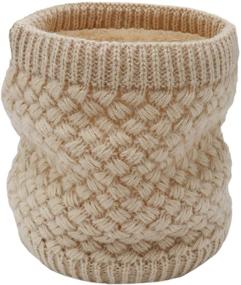 img 4 attached to ❄️ Stay Cozy with Aiphamy Winter Fleece Knitted Warmer: Embrace the Cold in Style!