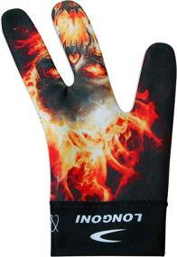 img 1 attached to LONGONI Billiard GLOVE Fancy Skull Sports & Fitness