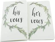 📚 aoodoom wedding vow books set – his and her exquisite vow books, beautiful wedding keepsake, ideal gift for wedding – set of 2 in white logo