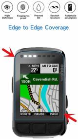 img 2 attached to 📲 Mihence Compatible Wahoo ELEMNT BOLT V2 Screen Protector - HD Premium Real PET Screen Protector [3PCS] for 2021 Color Screen Cycling Computer