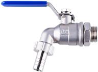 tizze 1/2 inch weldless bulkhead stainless steel ball valve: perfect for home brew kettles and mash tuns logo