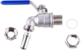 img 2 attached to TIZZE 1/2 Inch Weldless Bulkhead Stainless Steel Ball Valve: Perfect for Home Brew Kettles and Mash Tuns