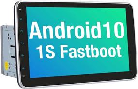 img 4 attached to 🚗 Vanku 10.1 Inch Android Double Din Car Stereo with Fastboot, Detachable Touchscreen, GPS, Backup Camera Support, Android Auto, Mirror Link - Featuring Android 10