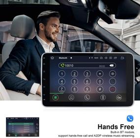 img 1 attached to 🚗 Vanku 10.1 Inch Android Double Din Car Stereo with Fastboot, Detachable Touchscreen, GPS, Backup Camera Support, Android Auto, Mirror Link - Featuring Android 10