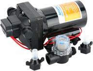 amarine made 12v diaphragm pump for caravan/rv/boat/marine - self priming, 5 gpm, 55 psi, automatic fresh water pressure pump логотип