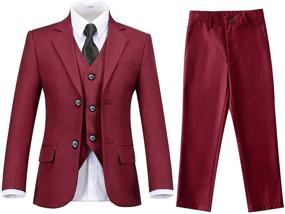 img 4 attached to Lycody Communion Toddler Wedding Boys' Clothing: Complete Suits & Sport Coats