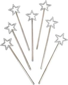 img 4 attached to Pack Silver Sparkly Star Wands