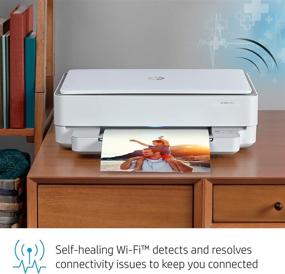 img 1 attached to 🖨️ Renewed HP ENVY 6055 All-in-One Wireless Printer with Mobile Printing, Scanning, and Copying Capabilities (5SE16A)