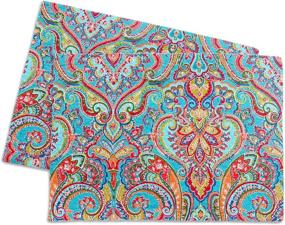 img 4 attached to NEWLAKE Quilted Cotton Bed Pillowcases: Dazzling European Floral Design | Set of 2 | Size 20x27 Inch