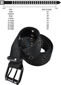 img 1 attached to 👗 Eurosport Premium Canvas Grommet Belt: Stylish Women's Accessory for Belts