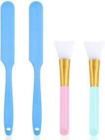 img 4 attached to Silicone Non Stick Spatulas Applicator Reusable Shave & Hair Removal