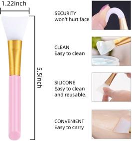 img 2 attached to Silicone Non Stick Spatulas Applicator Reusable Shave & Hair Removal