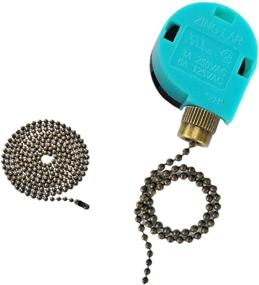 img 4 attached to Upgrade Your Ceiling Fan with the Zing Ear Pull Chain Switch ZE-268S6: Easy 3 Speed 4 Wire Control Replacement Switch for Enhanced Performance (Bronze)