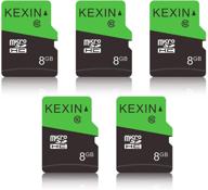 📷 kexin 8gb micro sd card 5 pack - class 10, c10, u1 - microsdhc uhs-i memory cards logo