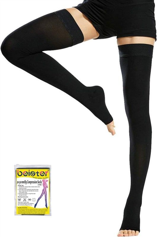  beister 1 Pair Compression Leg Sleeves with Elastic