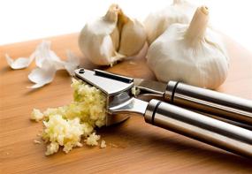 img 1 attached to 🧄 Chef's Star Garlic Press: Premium Stainless Steel Crushing Tool for Ginger, Nuts, with Flip Basket - Dishwasher Safe & Rust Proof Mincer