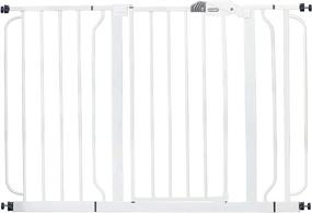 img 1 attached to 🚪 Secure Your Pets with the Regalo White Extra Wide Metal Pet Gate