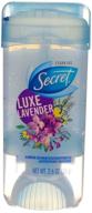 💜 clear gel secret anti-perspirant deodorant in luxe lavender - 2.7 oz logo