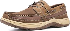 img 4 attached to 👞 Men's Slip-On Loafers: Brown Oak Casual Memory Comfort Shoes