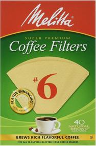 img 1 attached to ☕ Melitta Cone Coffee Filters Number 6 40 Count (Pack of 2): Optimal Brewing Solution for Coffee Lovers