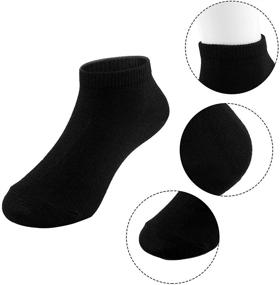 img 3 attached to 🧦 Ruisita 16 Pairs Kids' Half Cushion Low Cut Ankle Socks - Classic Style