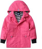 boys' outdoor raincoat with hood - m2c windbreaker jacket & coat logo