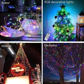 img 1 attached to Enhance Your Holidays with Smart Color Changing Christmas Lights, 40FT 100 LED Multicolor Christmas Lights - Dimmable, Remote Control & Timer for Outdoor and Indoor Christmas Tree Decor